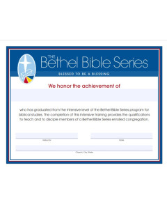 Bethel Bible Series Teacher Certificate - Editable